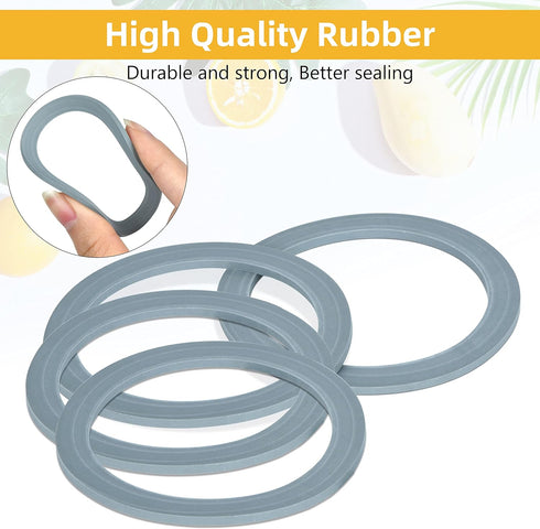 4 Pack Blender Gasket Seals, Replacement Part for Oster and Osterizer Blender Models, O-Ring Gasket Seal