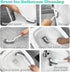 HONGSAGE 2Pcs Cleaning Brushes, Multi-Purpose Right Angle Brush Scrubbing Kitchen Bathroom Deep Cleaning Edge Corner