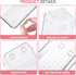 HOUSE DAY Makeup Drawer Organizer Trays, 17 PCS Clear Drawer Organizers with Silicone Pads for Vanity & Storage