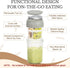 16oz (2 Set-Smoke SOLIGT Overnight Oats Containers with Lids, Folding Spoons and Divided Compartment for Fruit & Nuts