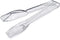 High Heat Plastic Straight Edge Utility Tong, 6", Clear, Set of 12, New Star Foodservice 35582