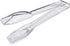 High Heat Plastic Straight Edge Utility Tong, 6", Clear, Set of 12, New Star Foodservice 35582