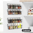 Spice Rack Organizer Wall Mount, Hanging Spice Pantry Storage Shelf Organization, 4 Pack Space Saving Seasoning