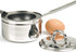 RSVP International Endurance Single Egg Poacher Set - Perfectly Poached Eggs with Stainless Steel Pan, Dishwasher Safe