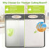 Titanium Cutting Boards for Kitchen - Katuchef Non Toxic Double Sided Metal for Meat/Fish & Wheat Straw PP
