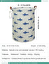 FANKANG Storage Basket, Nursery Hamper Canvas Laundry Basket, Large Foldable for Kids, Office, Clothes, Toys (Shark)