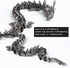 LIYAOLI 3D 9 Inch Metal Printed Articulated Chinese Dragon Figurine Statue Bookshelf Decor Black Flexible Joints Luck