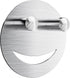 Dlilise Stainless Steel Smiley Face Sponge Daddy Holder, Brushed Silver Sink Caddy Organizer