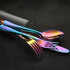 VANDBAO Rainbow Flatware Set, 20 Pieces Stainless Steel Colorful Utensils, Service for 4, Dishwasher Safe