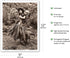 Hawaiian Hula Dancer Ipu (Gourd Drum) IV - Vintage B&W Photograph by Alan Houghton c.1960s - Master Art Print 9in x 12in