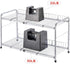 Flagship 2 Tier Under Sink Organizers and Storage Rack, Expandable Cabinet Shelf for Kitchen Bathroom, Silver