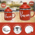 15oz Bacon Grease Saver with Strainer - Enamel Grease Container, Farmhouse Bacon Grease Keeper For Kitchen Fat Storage