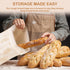 16.9"x12.6" 2 LAKE OF FIRE Reusable Bread Storage Bags for Homemade Bread with Reusable Bowl Covers,Large Sourdough