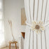 2 Pack KLOGTSIND Magnetic Curtain Tiebacks, Flower Curtain Holdbacks for Draperies, Elegant Curtain Tie Backs for Boho