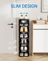 7-Tier Closet HAIXIN Vertical Narrow Tall Shoe Rack for Front Door Entrance, Sturdy Stackable Shoe Rack Organizer