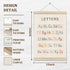 Set 3 16x12 Inch, of Alphabet Numbers Poster Hanger Frame, Preschool Learning Posters, Educational Canvas Wall Art