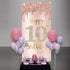 Happy 10th Birthday Door Banner Backdrop Decorations, Pink Rose Gold 10 Year Old Birthday Party Door Cover Sign Supplies