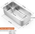 P&P CHEF 9 inch Loaf Pan, Stainless Steel Bread Baking Pan, Metal Bakeware For Bread Cake Toast Meatloaf Lasagna, Healthy & Non Toxic, Brushed Surface & Easy Clean, Oven & Dishwasher Safe by P&P CHEF