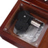 FnLy Antique Engraved Wooden Wind-Up Musical Box, Love Story, with Silver-Plating Movement, Rectangle