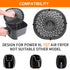 Air Fryer Grill Pan for Power XL Gowise 7QT, Nonstick Coating Crisper Plate, Replacement Parts, Accessories, Enamel