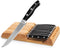 Alata 8-Piece Steak Knives Set with Block, 4.7 Inch with Serrated Edge