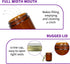 12 Pack 8 Oz Amber Glass Jars with Lids, Small Canning Jars for Food Storage, Spices, Homemade Cosmetics