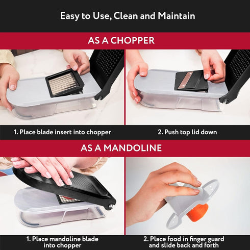 Fullstar Vegetable Chopper, Cheese Slicer, Food Chopper with Container, Mandoline Slicer & Cheese Grater (6 in 1)