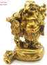 Fengshui Statue Buddha, Brass Laughing Buddha Carrying Bag, God of Wealth Figurines