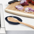 OGGI Spooner Ceramic Spoon Rest, Spoon Holder for Countertop, Kitchen Decor, Coffee Bar Accessories, Midnight Blue