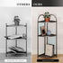 3 Corner Bathroom Shelf Metal Short Corner Stand Shelf Black Small Bathroom Storage Corner Shelf Unit for Toilet Shower
