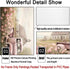 BACKYMRJCART Farmhouse Truck Canvas Wall Art, Vintage Landscape Art Prints with Pink Flowers, No Frame