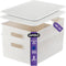 Superio Ribbed Collection Large White Smoke Storage Bins, 2 Pack, 15 Liter, Stackable Organizer Baskets