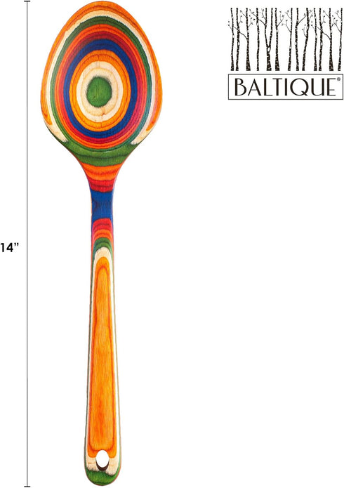 Baltique Marrakesh Collection 14" Grand Serving Spoon - Extra-Large Cooking Spoon Safe for Nonstick Use