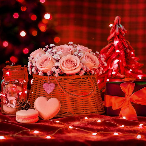 6 Pack 7 20 LAMPHOME Red Valentine's Fairy Lights Battery Operated (Included), ft LED Mini String Lights, Waterproof