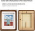8x10 5x7 6x8 8 10 FLECHAZO Picture Frame Wood with and Mat, Natural Solid Walnut Wooden by Photo Frames for Tabletop