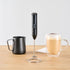 1 Restaurantware-Restpresso Electric Milk Frother, Battery-Operated Electric Foam Maker - With Stand, Stainless Steel
