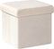 PINPLUS Storage Ottoman Cube Square Shaped Ottomans with Storage Foot Stool Footrest