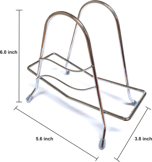 Stainless Steel Wire Cutting Board Storage Rack, Organizer Stand for Kitchen (Triangle)