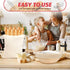 EWFEN Sourdough Starter Kit with Round & Oval Banneton, Complete Sourdough Bread Baking Supplies, Bread Proofing Basket