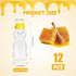 KEJJNYER 12 Pack 12 oz, Dispensing(350ml /12oz) Honey Bear Bottle Reusable Plastic Honey Bear Jars Bulk with Yellow