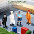 7pcs People Everyday Heroes Figurine Toys: Human Figurine Pilot Postman Baker Mailman Policeman Construction Worker
