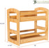 Totally Bamboo 2 Shelf Spice Caddy, Kitchen Countertop or Cupboard Organizer Rack