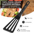 HOTEC Heat Resistant Silicone Slotted Fish Turner Spatula Set, Flipper Cooking Spatulas for Non Stick Cookware