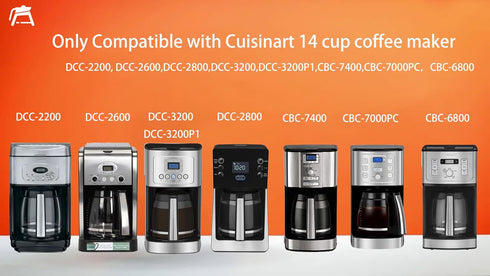 14 Cup Coffee Pot Replacement, Compatible with Cuisinart DCM-3200 Series Coffee Makers