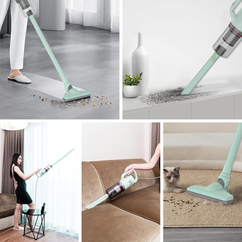 Stick Vacuum Cleaner, Mini Electric Broom for Pet Hair and Hardwood Floor Cleaning, Corded with 13ft-Cord