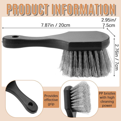 2 CroBlissful Pcs Bird Bath Cleaning Brush Hard Bristle Stiff Bristle Brush with Plastic Handle Utility Scrub for Bird