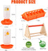 ATHCOHT Set,Automatic 1L 2 Chicken Feeder and Waterer Chick Feeder and Waterer with Wooden Perch,Baby Chicks Supplies