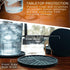 Angardy Homeware Set 6 Silicone Coasters of with Gold Holder - Smart and Modern Design That Holds Your Drinks
