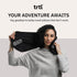 trtl Pillow - Super Soft Neck Support Travel Pillow - Scientifically Proven, Machine Washable - Black