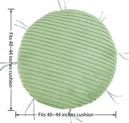 8 50"x50") HOMBYS Fluffy Shaggy Cover for Papasan Chair Cushion, Plush Faux Fur Slipcover ONLY, (Without Cushion)